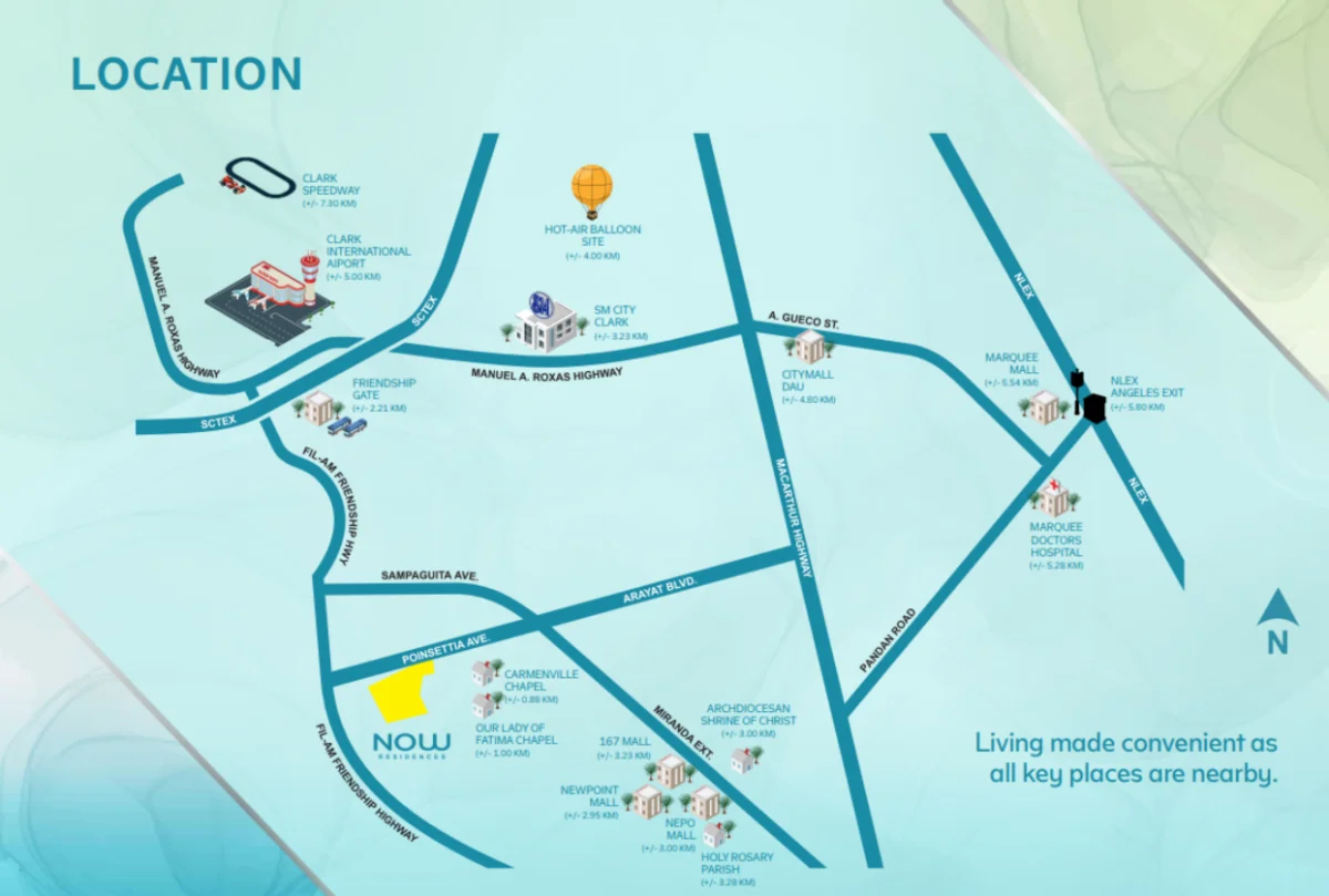 Now Residences Location Map